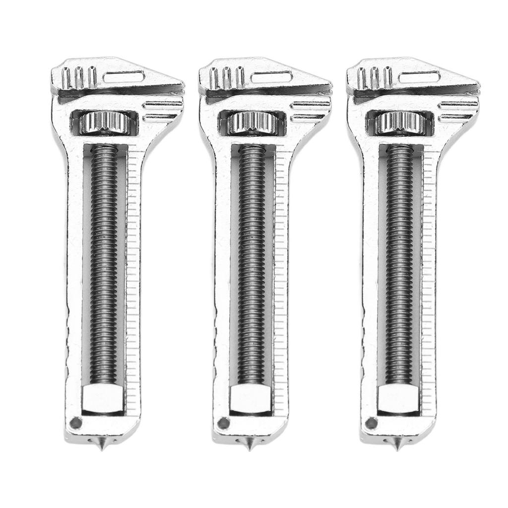3PCS Mini Multitool Wrench Adjustable Wrench Multifunctional Bottle Opener for Backpacking Camping Hiking