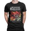 Men T-Shirts Dungeon Dragon DnD Funny 100% Cotton Tees Short Sleeve  T Shirt Round Collar Clothes Gift Idea
