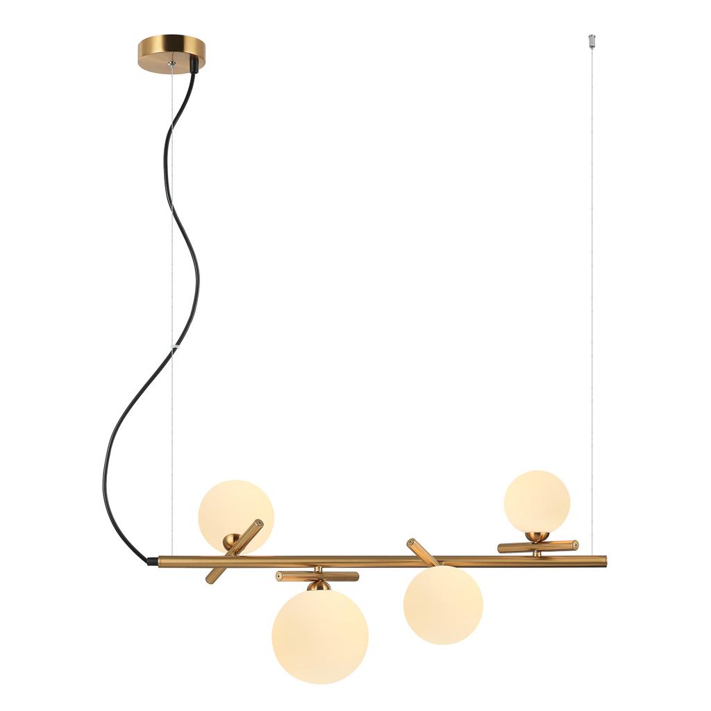 Lampa Wisząca Reverso 4 G9 Mosiężny Italux Pnd-5622-4-Bro-W