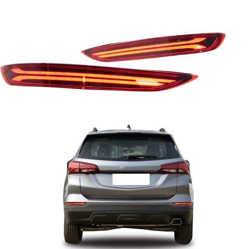 2 PCS Car Rear Bumper Light(LH+RH)Brake Light Warning Light As Shown ABS For Equinox
