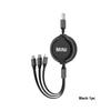 For MINI Multifunctional 3 in 1 Retractable Data Cable Fast Charging Data Wire Cooper One S JCW Countryman R56 R50 R53 R55 F56 ulqch44