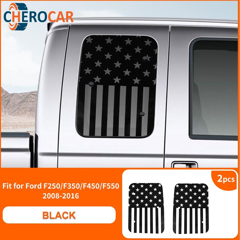Rear Window n Flag Decal Sticker Trim for Ford F250/f350/f450/f550 08-16