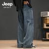 JEEP SPIRIT Men's American Style Washed Jeans 1105