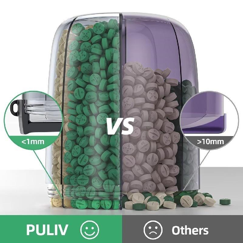 7 Grids Large Pill Cup Bottle Organizer Supplement Organizer for Holding 7 Various Vitamins Travel Pill Case Box Straw Container