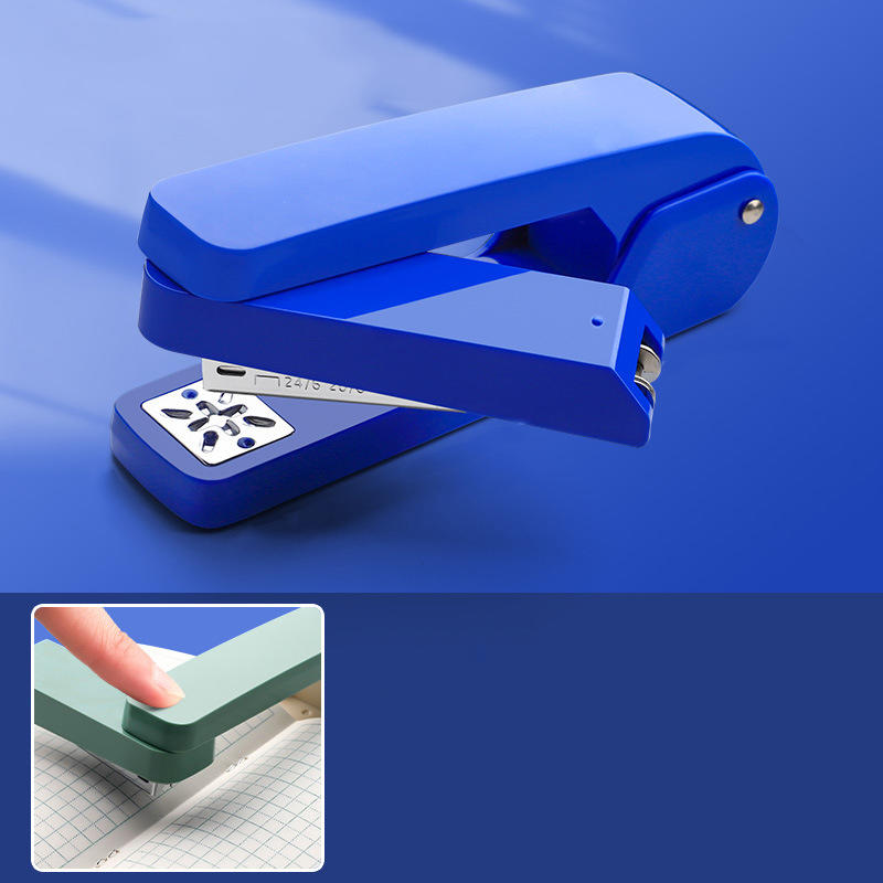 Portable Office Desk Rotatable Stapler Swivel Booklet Stapler for Book Binding School Office Home Supplies
