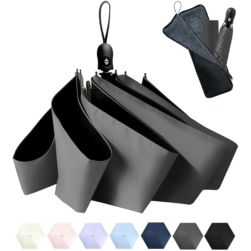 

[Стандарт JIS] складной зонт Автоматическое открытие/закрытие одним нажатием Чехол для зонта 212 г Подходит как для дождя, так и для солнечного света Прочный и легкий складной