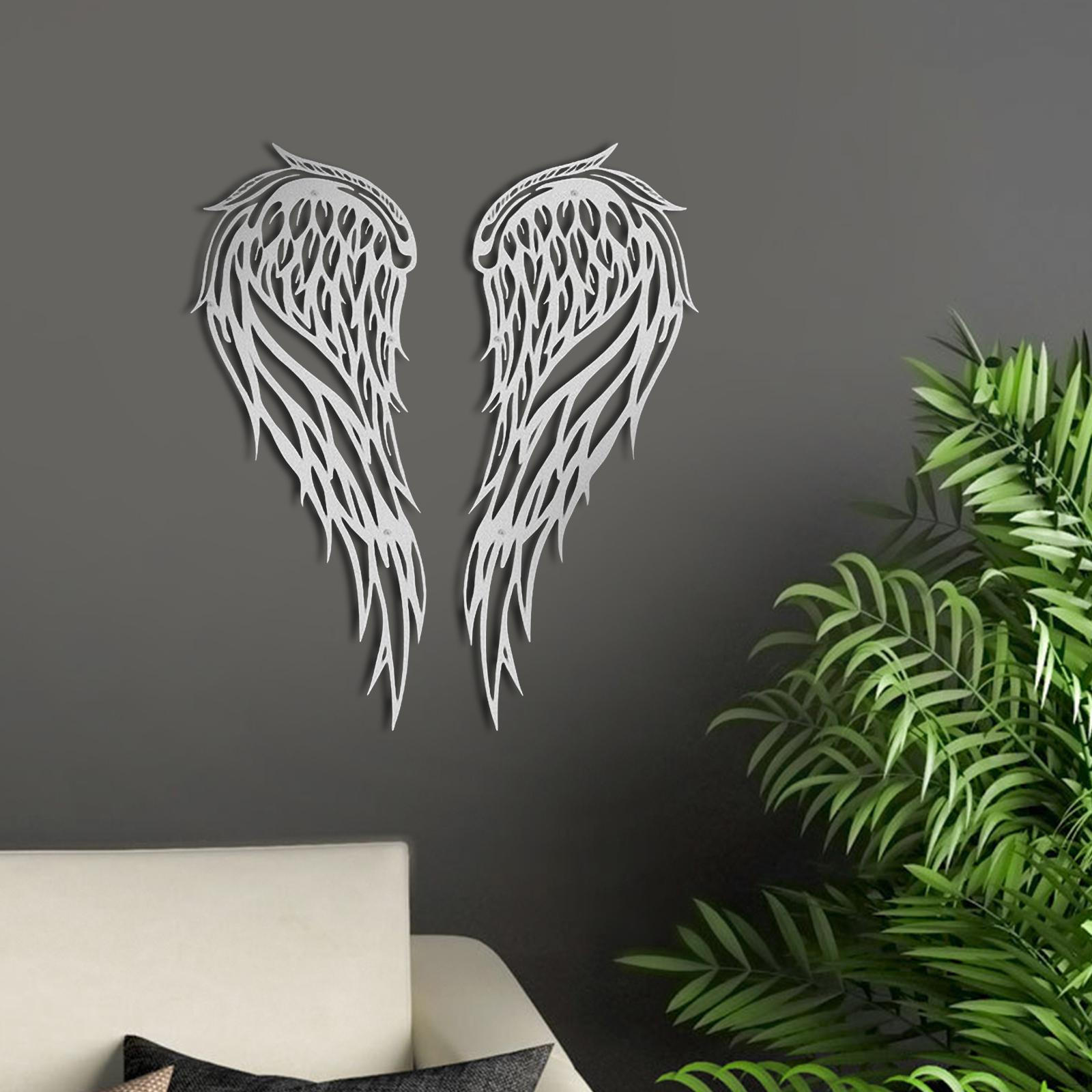 

Angel Wing Wall Art Decor for Home and Office білий