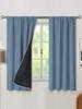 100% Blackout Curtains Coated & LaminatedThermal Insulated, Rod Pocket – Solid Blackout Drapes for Bedroom, Living Room, Home Theater Decor