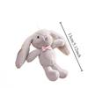 Plush Bunny Kawaii Keychain Cute Cartoon Rabbit Love Pompom Trinket Toy Girl Bag Car Keychain Mobile Phone Pendant Jewelry Gift