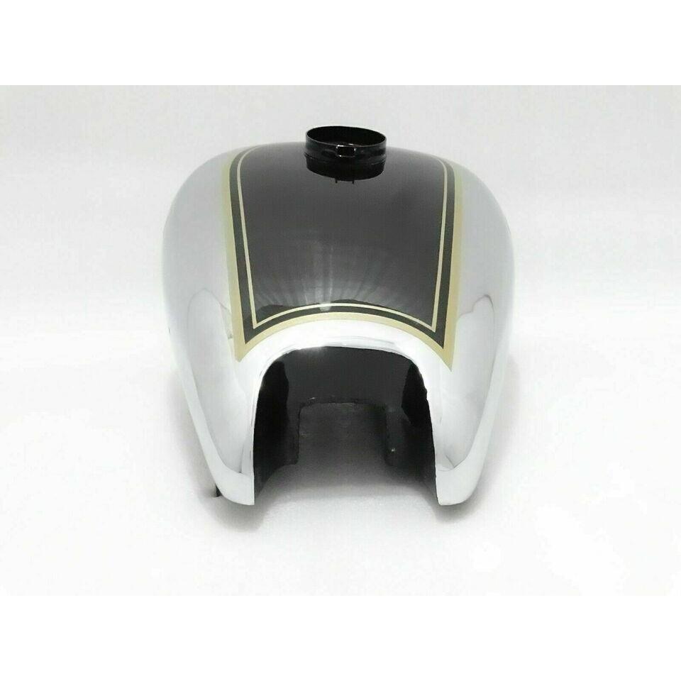 BSA M20 Black Painted Chrome Steel Petrol Fuel Gas Tank Civil Model |Fit For