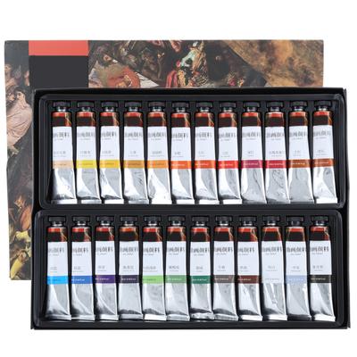 24Pcs Pigment 20ML Watercolor Paste Paint Tube Paint Ink Beginner Boxed Art Supplies