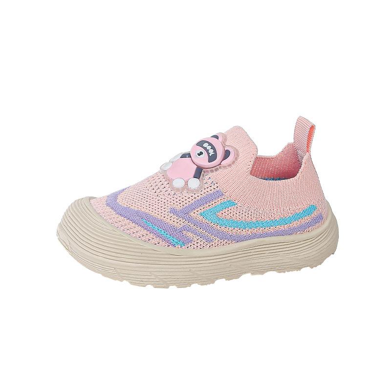 Boys' shoes new spring and summer breathable mesh children's hollow medium children's girls coconut explosive sports shoes