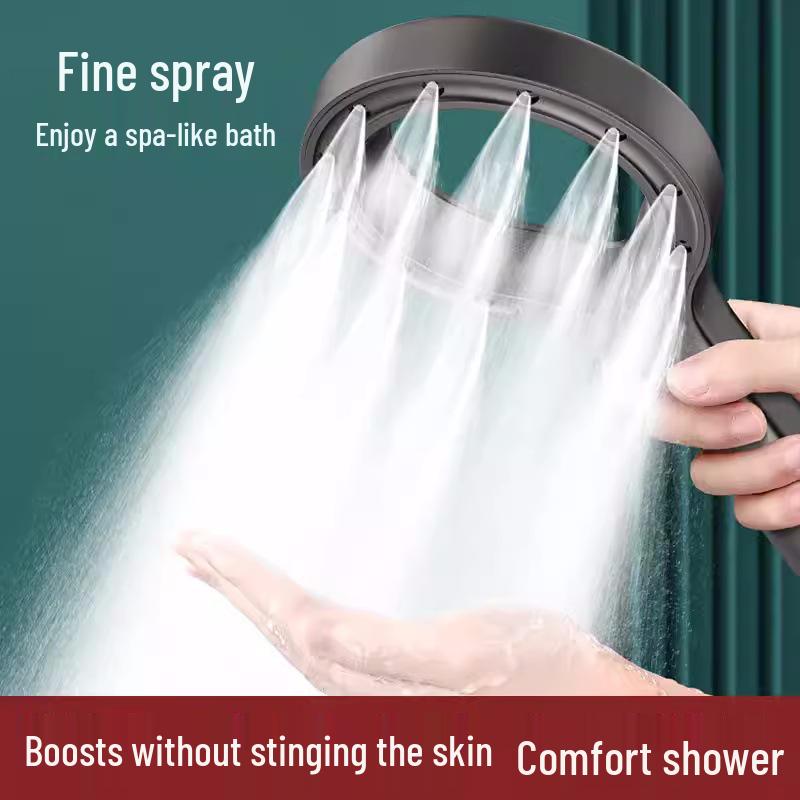 Ultralight Pressurized Handheld Shower Head with Spray Massage - Minimalist & Universal Design