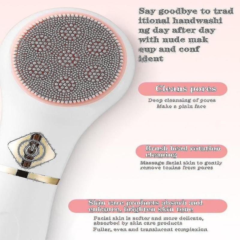 Facial Spin Brush Waterproof Electric Face Scrubber Deep Cleaning Skin Exfoliation Makeup Remover Fa