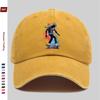 Pc Pcs Adjustable Trucker Cap with Skateboard Character Graphics  Vintage Washed Baseball Hat Suitable for Men  Women Light