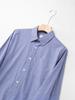 Men's Fashionable Blue Plaid Slim-Fit Long-Sleeve Shirt