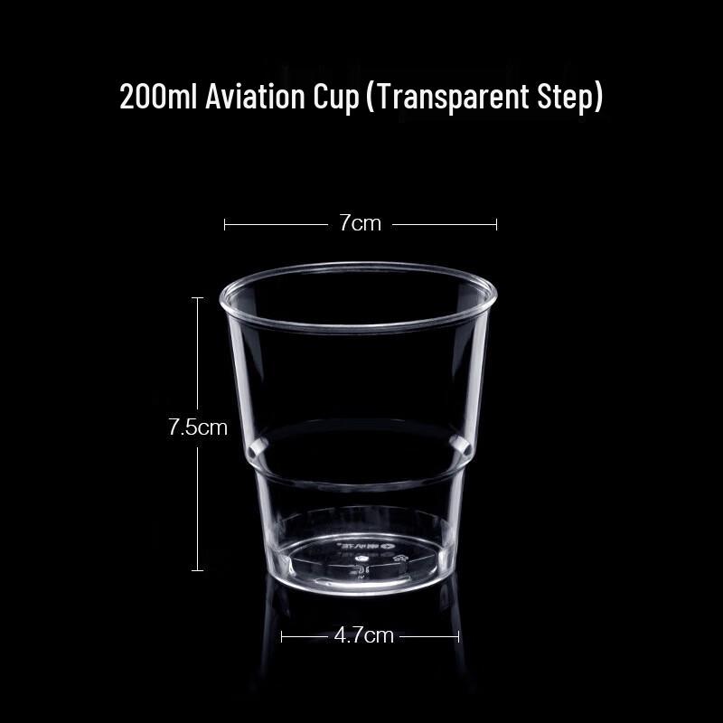 YuChu 200ml Disposable Hard Plastic Cups