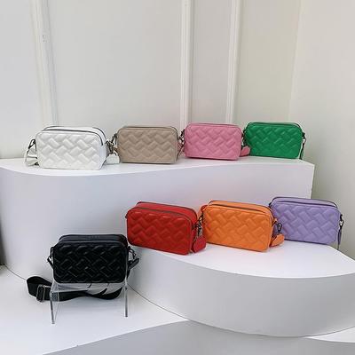 Women's K-G Shoulder Bag Designer Luxury Camera Bags Fashion Ladies Zip Letter Small Square Bag