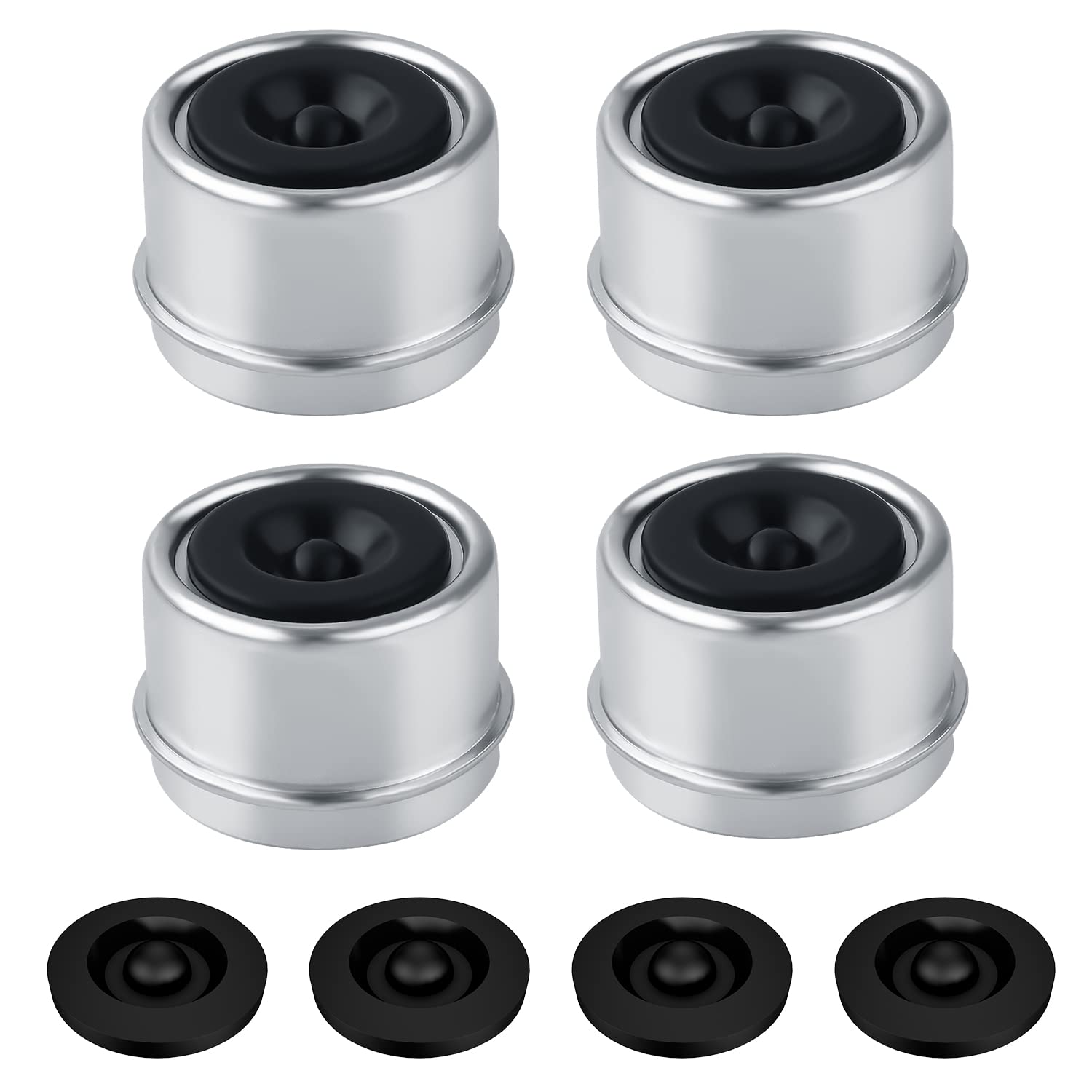 

TOYMIS Set of 4 Trailer Hub Caps and Bearing Grease