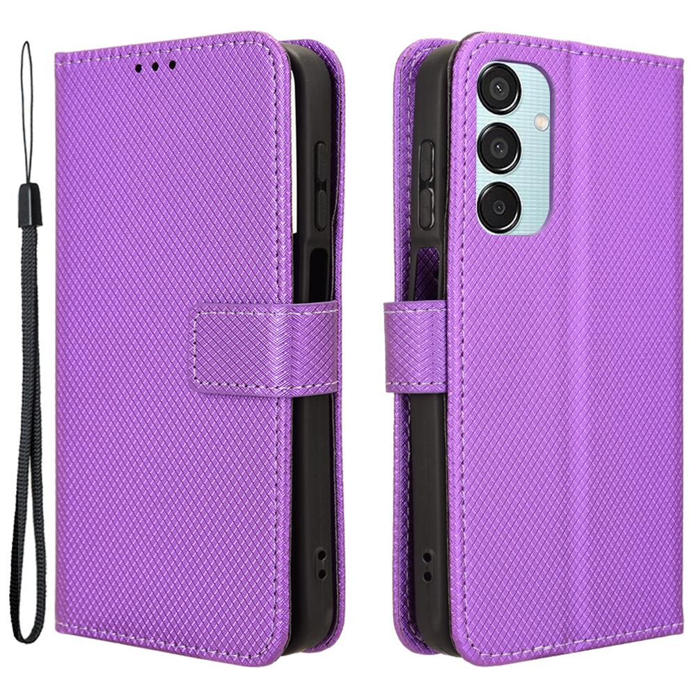 For Samsung Galaxy F15 5G/M15 5G Wallet Case Diamond Texture Leather Phone Cover