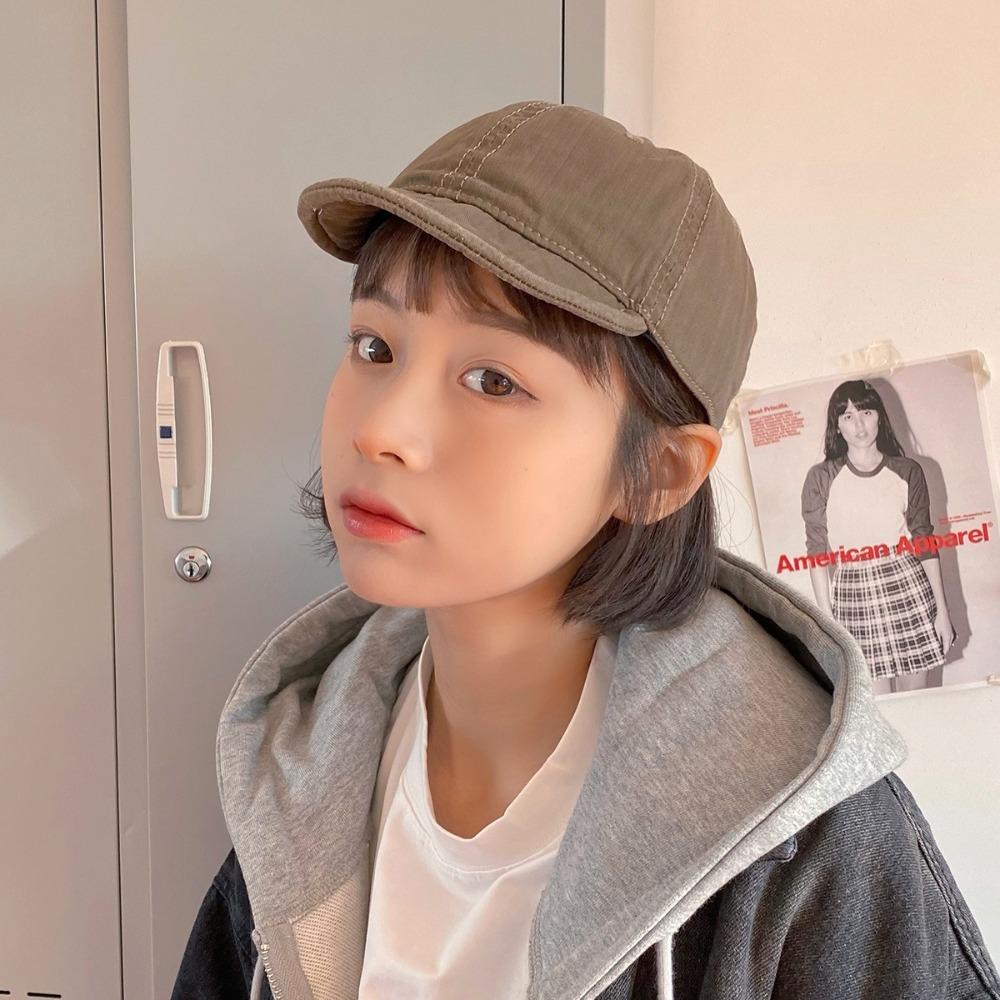 Sunscreen Sun Hat Japanese Style Peaked Cap Versatile Short Brim Baseball Cap  Sports