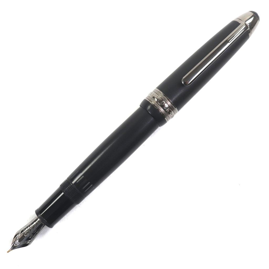 Great MONTBLANC Fountain Pen Meisterstückle Grand Ultra Black 14K Mens Used