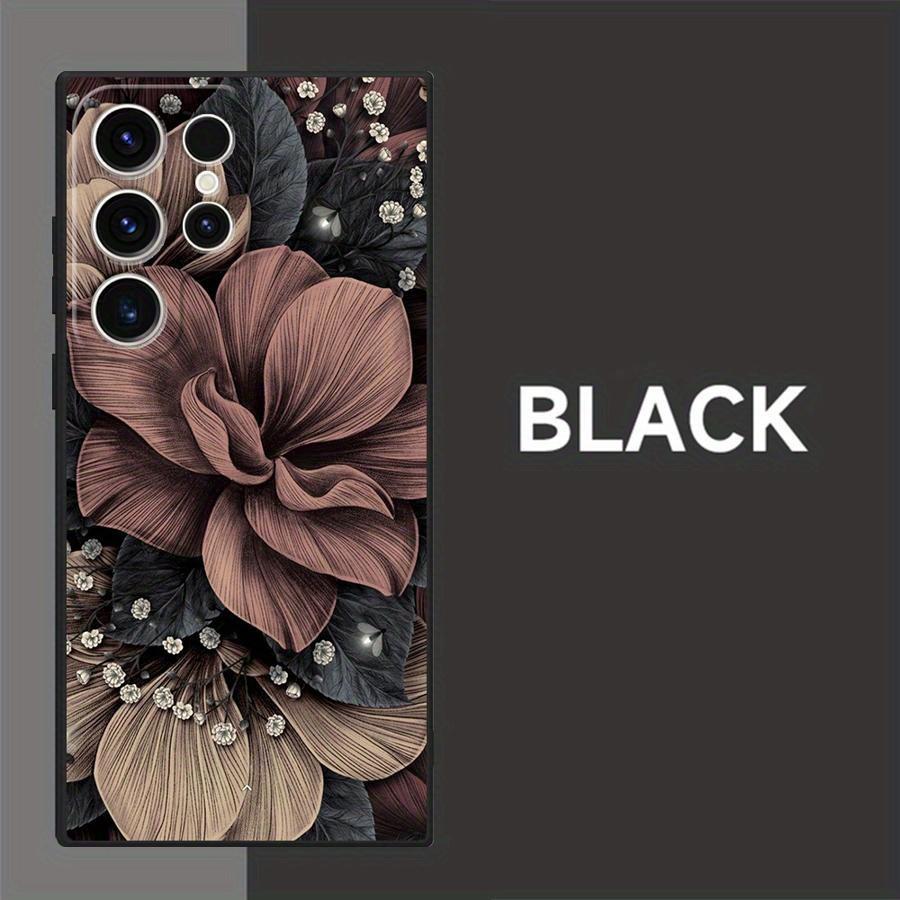 Vintage Artistic Flower Pattern Unique TPU Phone Case Suitable for Samsung Galaxy S26 S25 S24 S23 S22 S21 and Other Models