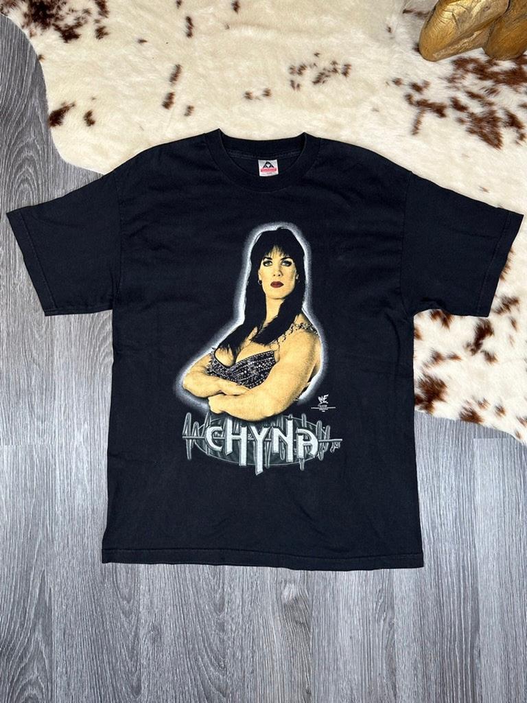 Vintage 1999 WWF Chyna 9. Weltwunder Beidseitiges T-Shirt L