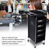 6 Layers Multi Functional Hair Salon Tool Storage Cart Trolley with Universal Wheels