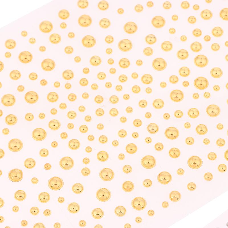 1Sheet Gold/Silver Non Piercing Lip Nails Sticker Self Adhesive Waterproof Fake Lip Nail Eyebrow Nose Nail Belly Button Jewelry