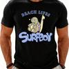 European sizes Casual Summer Style Men'S T-Shirt Beach Life Surfboy Turtle Design for Beach And Vacation Wear Perfect Gift for Surfers