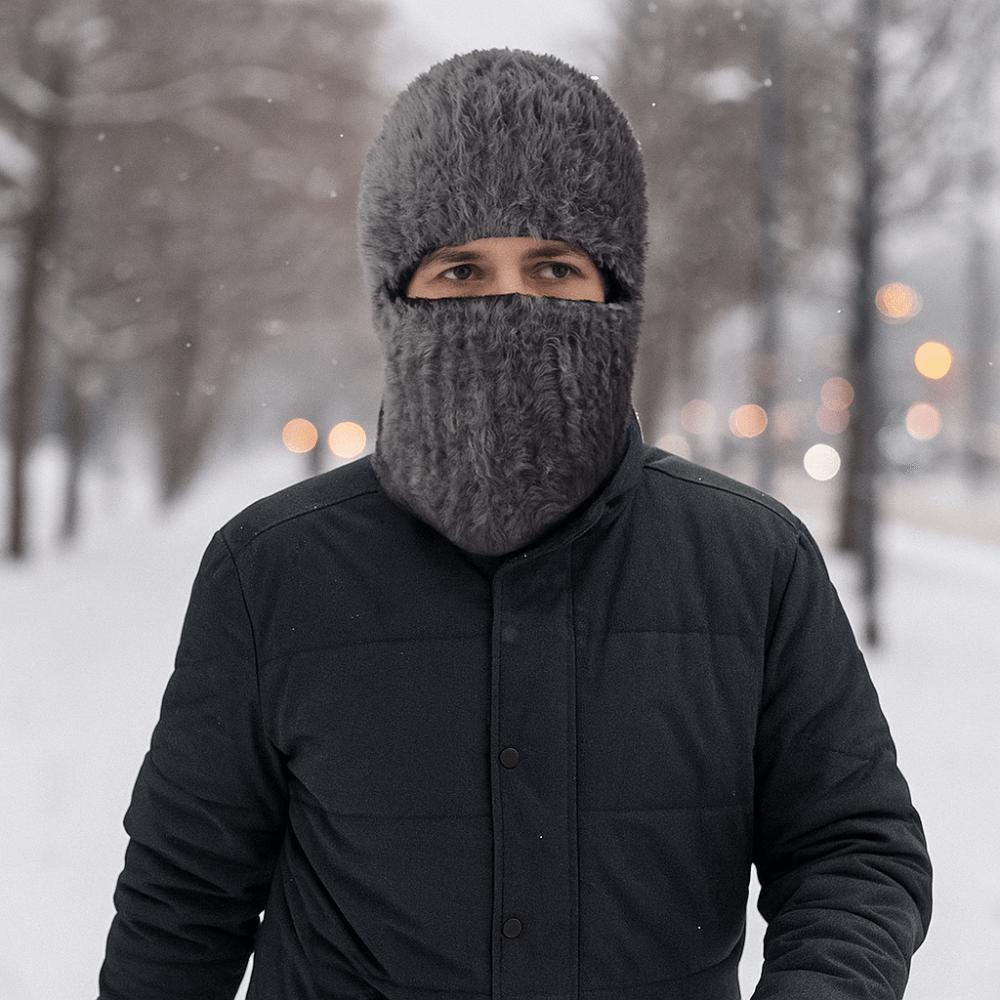 Thickened Winter Balaclavas Cap Neck Warmer Ski Knitted Mask Casual Full Face Pullover Cap Riding