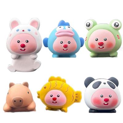 6 Stück Harz Auto Dekorative Anhänger Auto Armaturenbrett Ornamente Niedliche Automotive Cartoon Dekoration Neuheit Autozubehör