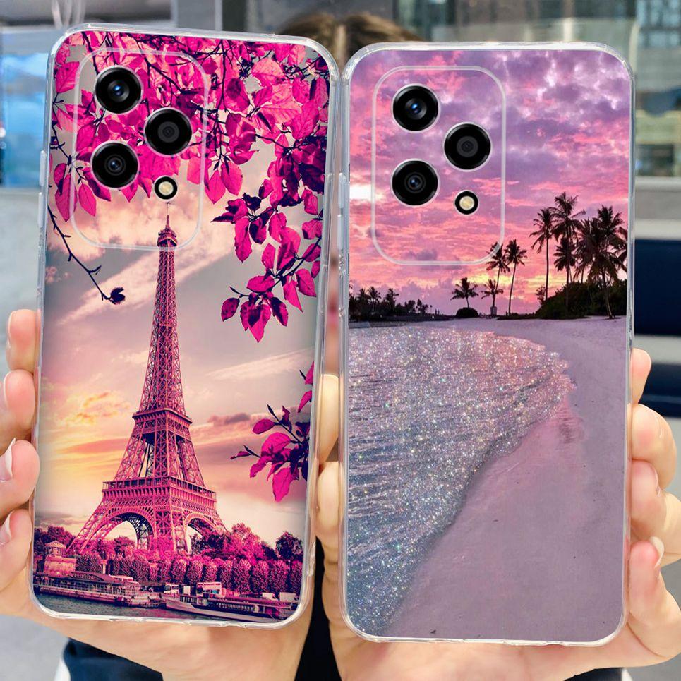 Flower Butterfly Women Fashion Back Cover For Huawei Honor 200 Lite Honor 200 Pro Phone Funda Transparent Soft TPU Honor200 Etui