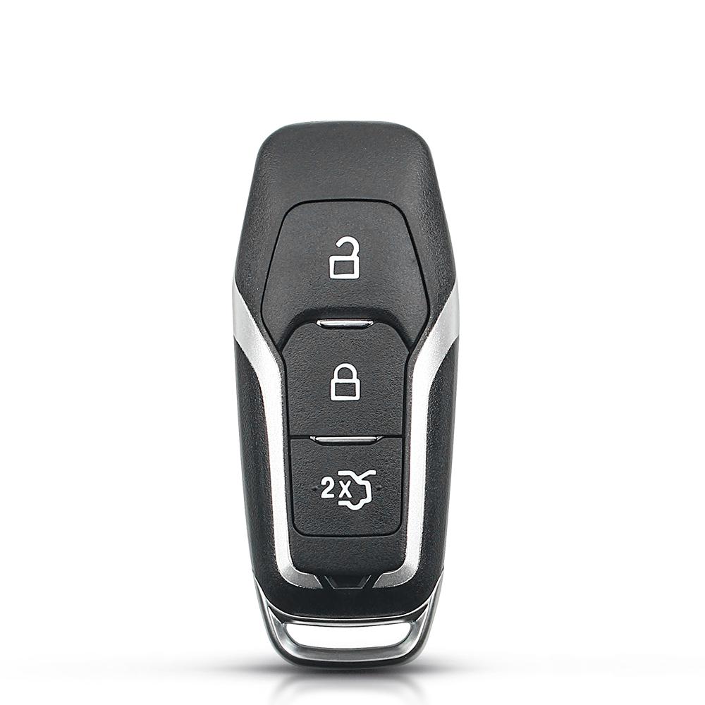 KEYYOU Fernbedienung Smart Auto Schlüsselanhänger Hülle Für 2015 2016 2017 Ford F-150 Explorer Edge Mustang Fusion 3/4/5 Tasten Mit Klinge
