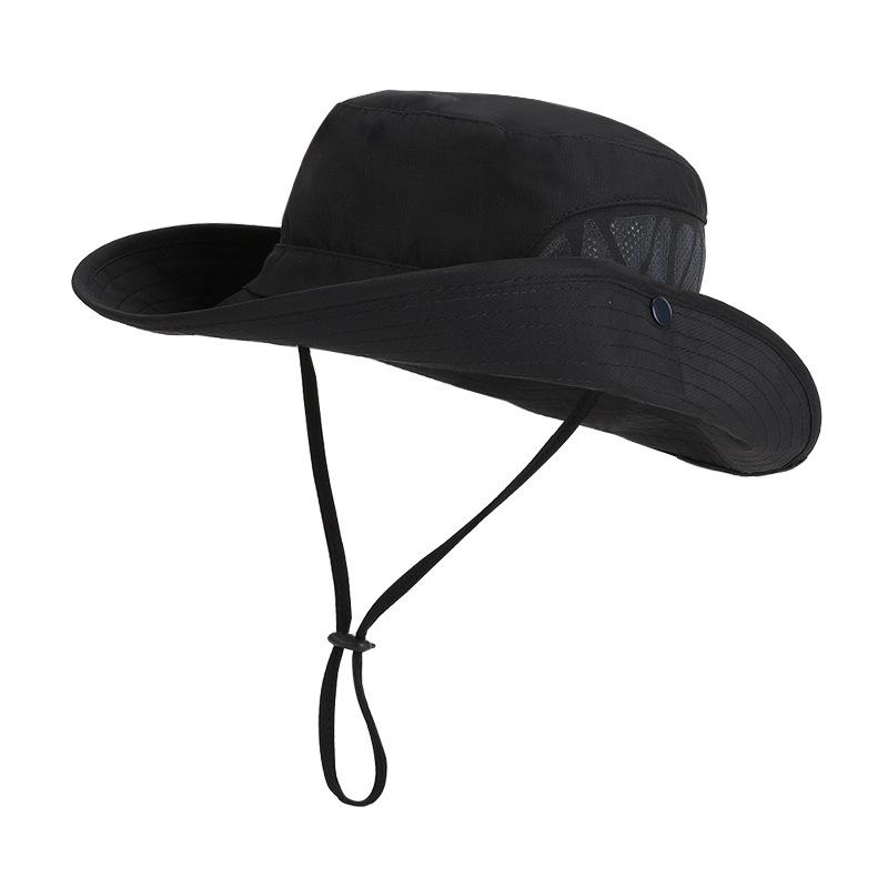 Summer Big Brim Sun Hat Quick Drying Waterproof Breathable Bucket Hat Men and Women Outdoor Mountaineering Fishing Sun Hat