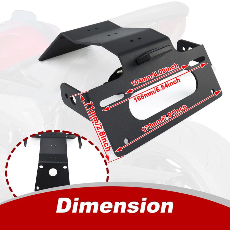 Fit For KTM Duke 125 Duke 250 Duke 390 2024-2025 Motorcycle Tail Tidy Fender Eliminator Kit License Plate Holder Bracket