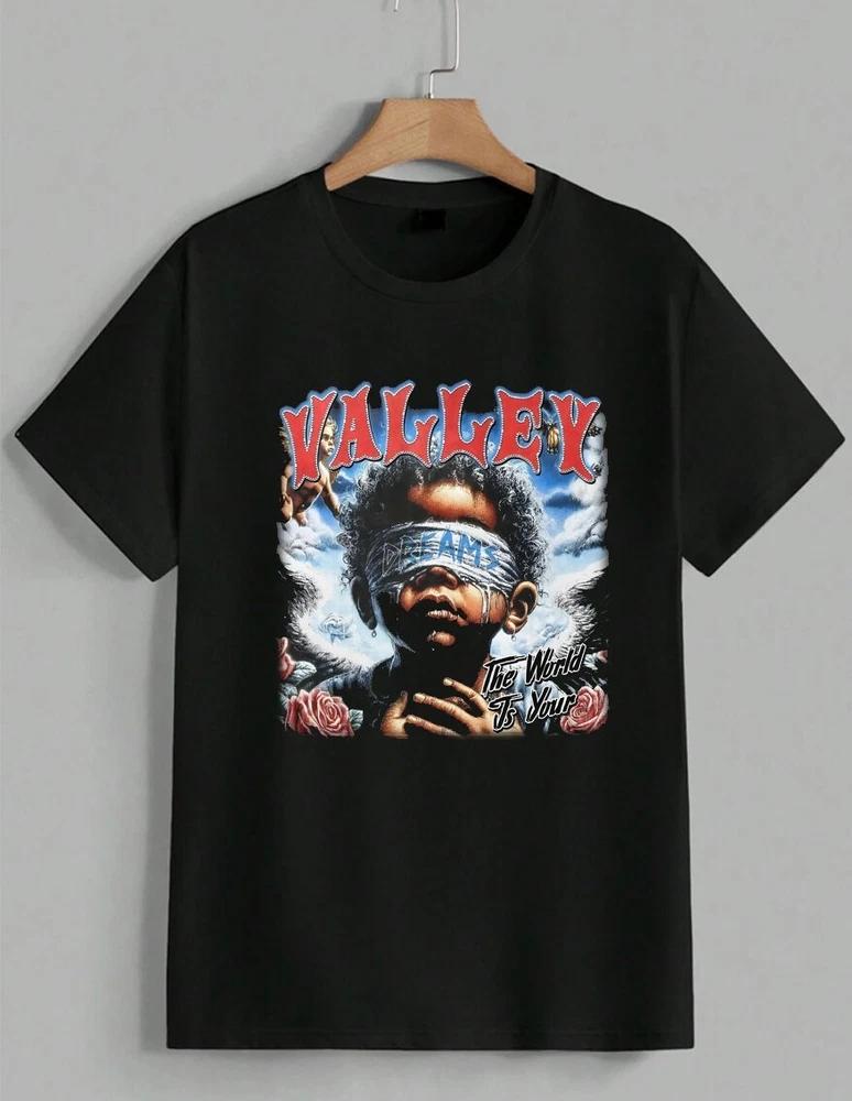 T-shirt Retro Hip-Hop Streetwear Valley Dreams
