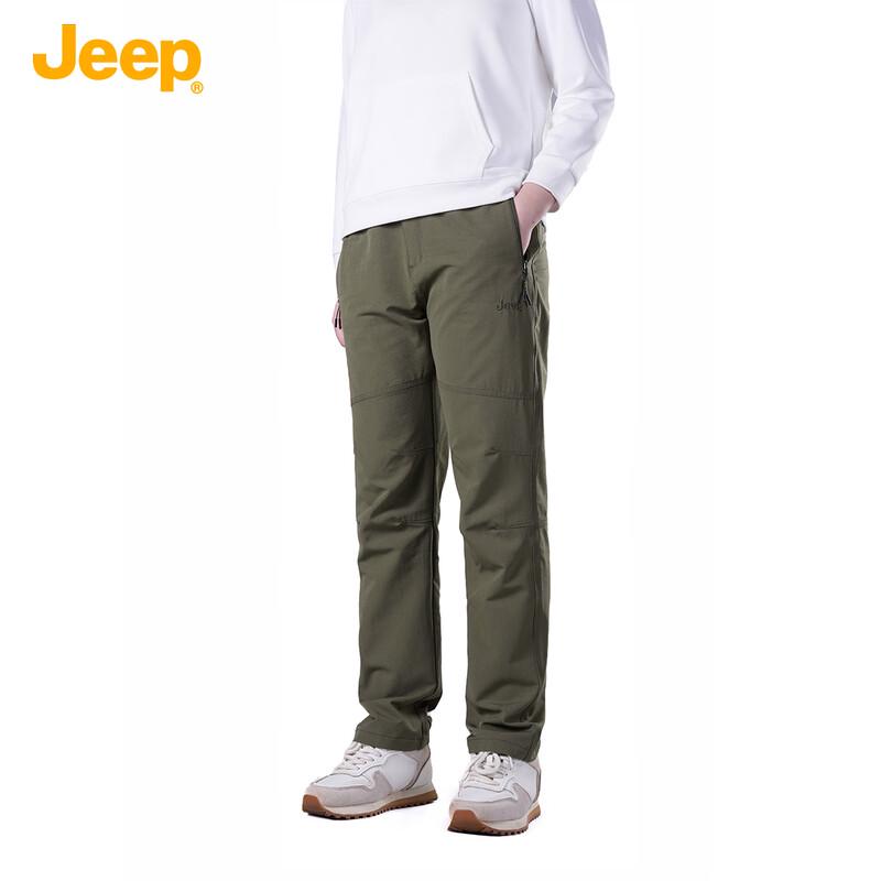 Jeep Men's Loose Straight Casual Workwear Pants