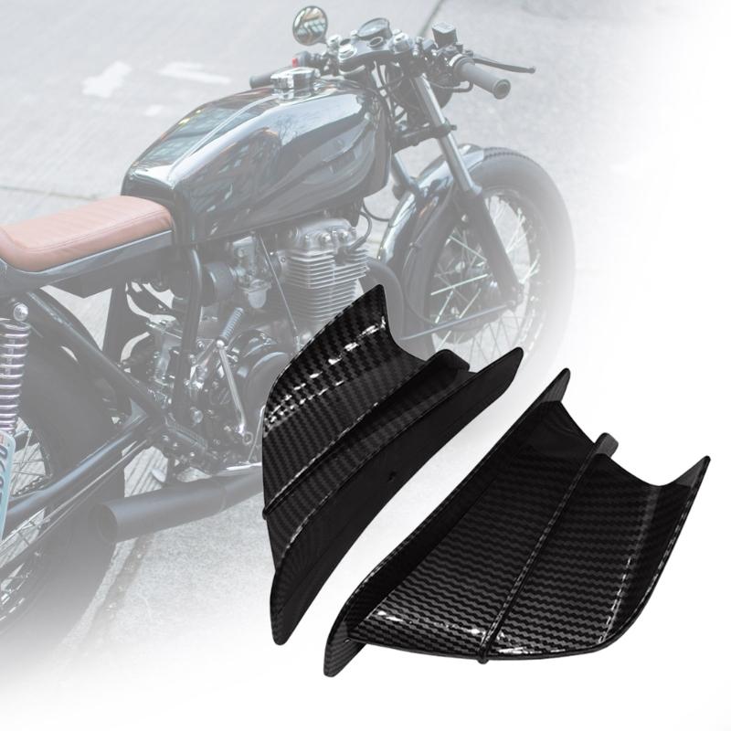 ABS Motorcycle Side Wind Winglets for Competitive Bikes High Speed Stability Improved Ride Comfort on Various Terrains