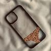 Funny Leopard Prints Panties Clear Phone Case for IPhone 16 15 13 14 12 17 Pro Max 16E INS Creative Y2K Shockproof Back Cover