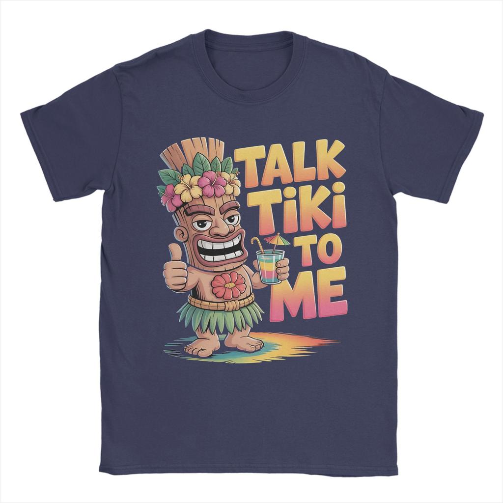 Unisex TShirts tropical humor beach party tiki tropical drink Vintage 100 Cotton Tees Short Sleeve T Shirt O Neck Tops Printed