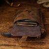 Mens Leather Designe Multifunction Genuine Casual Crossbody Shoulder Messenger Bag Fashion Waist Belt Pack Bag