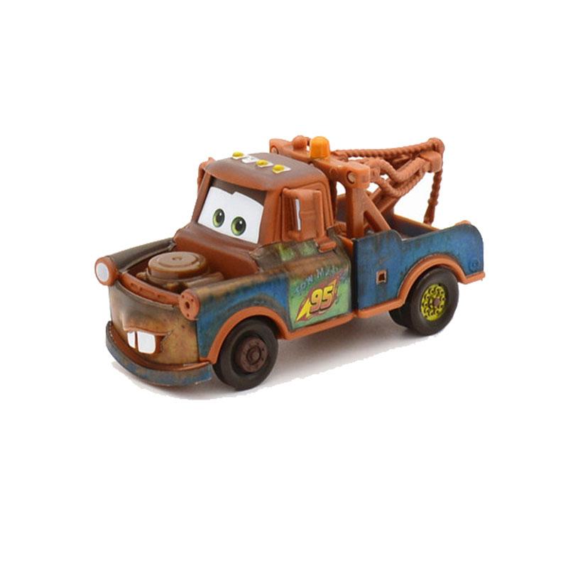 Disney Pixar Cars Lightning McQueen Sally The King Chick Hicks Mater Fillmore Litchi Luige Sarge Red 1:55 Metal Kids Toys Car