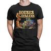 Funny Houses and Humans Funny Dungeons T-Shirt Men Crew Neck Cotton T Shirts  Short Sleeve Tees Summer Clothing
