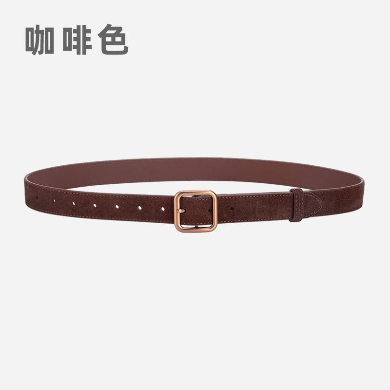 Wind Belt Ladies Belt Frosted Velvet Decorative Jeans Dress Belt Women