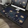 Dunkle Lotus-Mausmatte Vintage-Blumen E-Sport-Spiele Große Größe Mauspade Ultra-Glatte Oberfläche Büro Anti-Rutsch-Pad Waschbare Schreibtischmatte