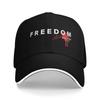 Freedom Blood Splatter Red Signature Charlie Kirk Tribute Baseball Cap  Y2k Cute Couple WomenTrucker Hat Sun Baseball Caps Gift