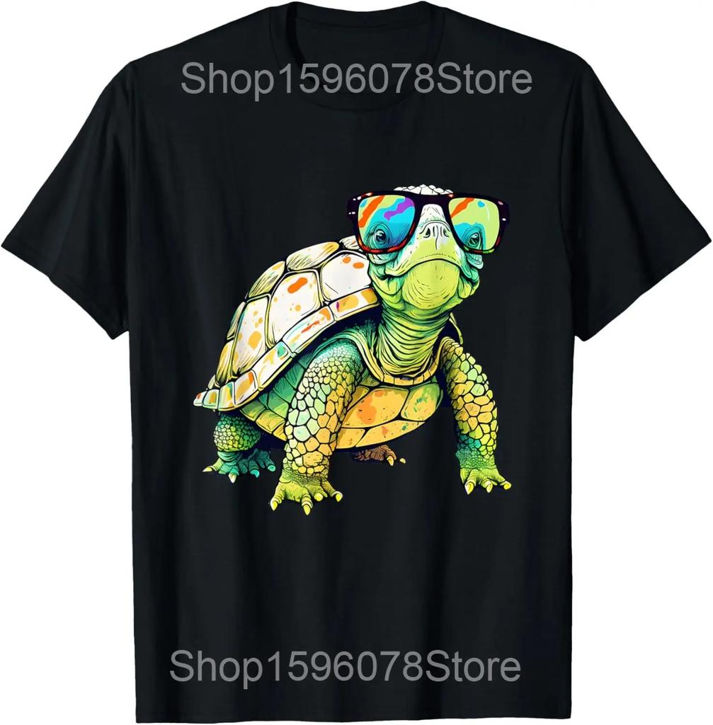 Types of Turtle Wildlife Mountain Meme T Shirts Men Humor Streetwear Tee Shirt Short Sleeve Unisex Types of Turtle Clothing