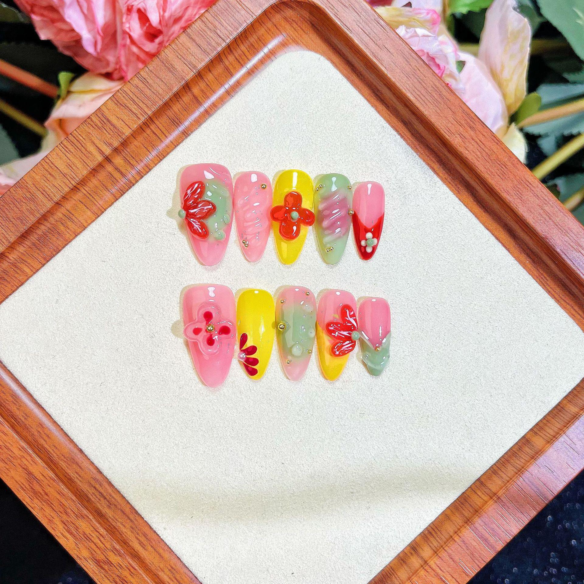 

Handcrafted 3D Carved Wearable Nails: Cool & Chic Whitening for Spicy Girls Large